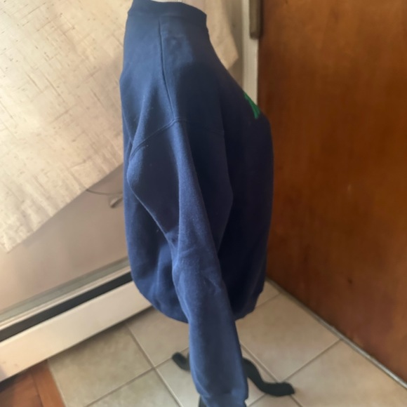 Vintage 90s Y2K Hard Rock Cafe Boston Navy Blue Crew Neck Sweatshirt Large USA - Picture 3 of 14